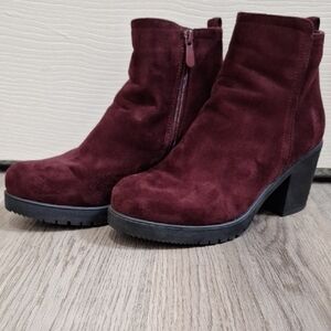 Dream Pairs Maroon Ankle Booties